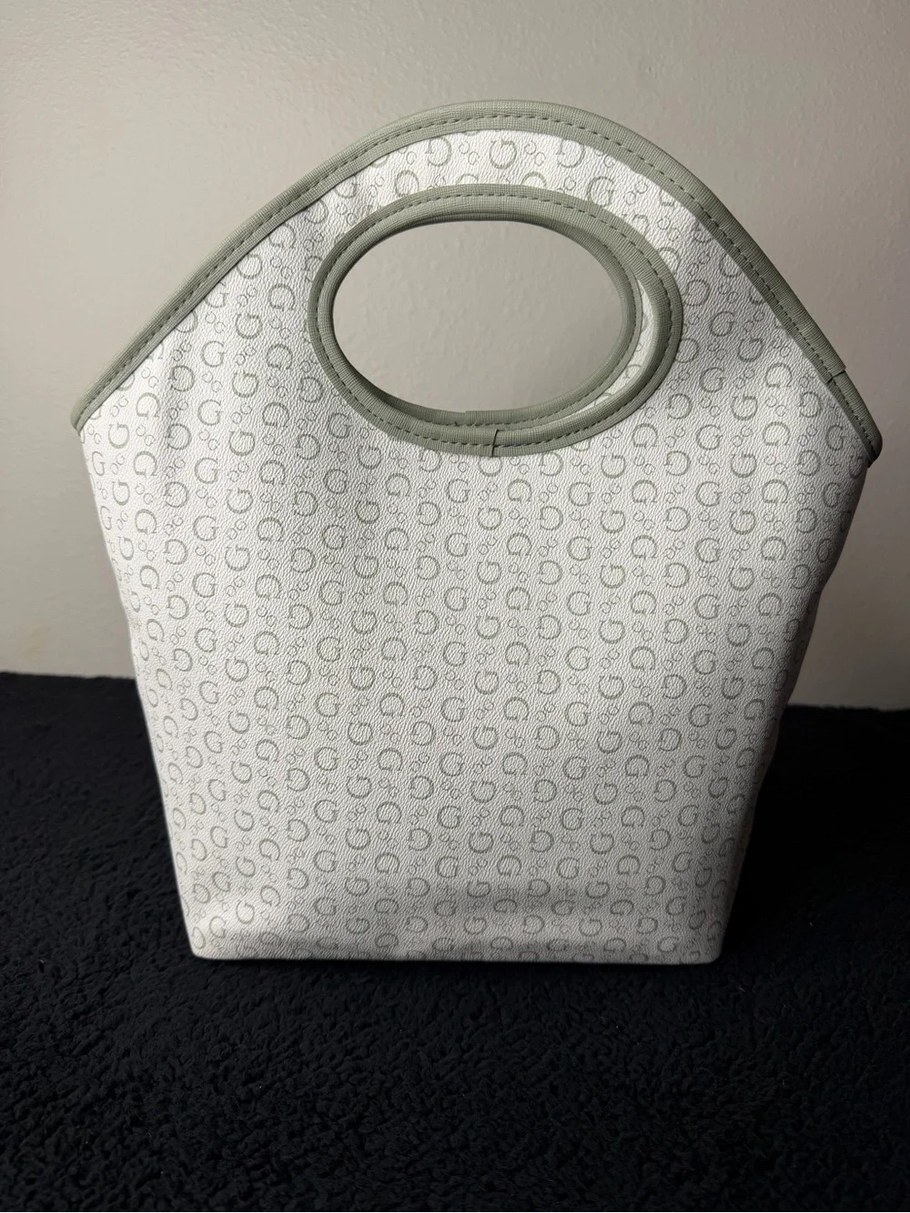 GUESS Vintage Y2K Monogram Insulated Lunch Bag Tote